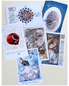 Zentangle 明信片組 Zentangle Postcards